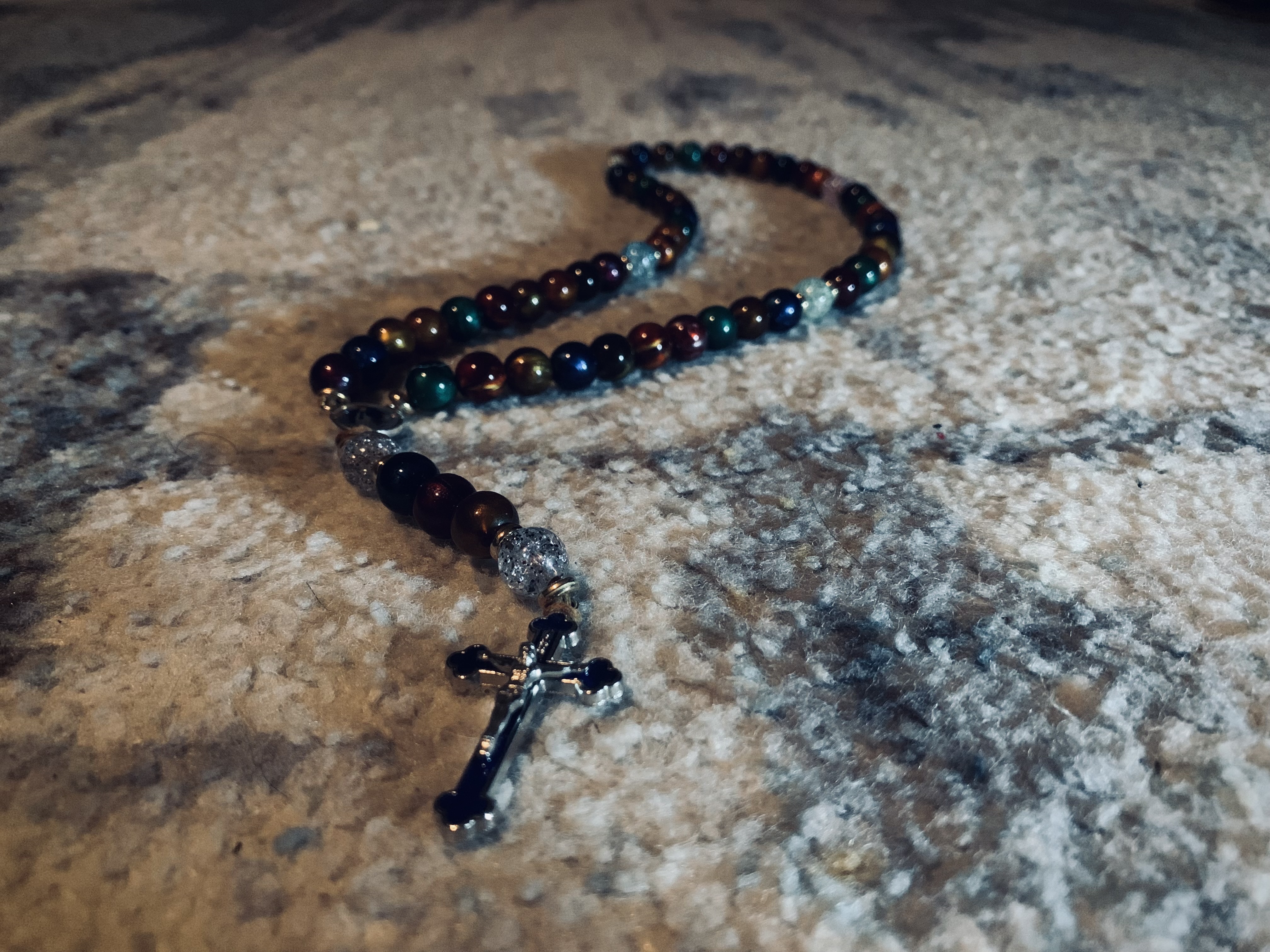 A picture of the rosary.